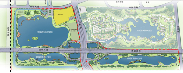 erik jeppesen教授考察成都锦城湖在建工地